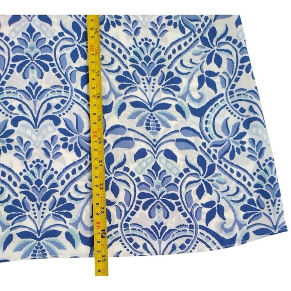 Sleeveless Floral Blue & White Blouse By CeCe, for women, Size S, NWT - Picture 8 of 8